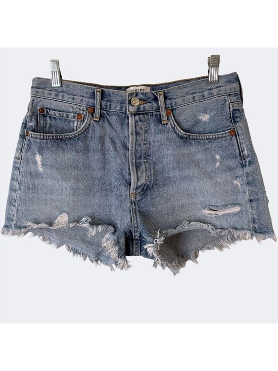 Agolde Pants - Agolde Parker Vintage Cut-Off Denim Short Women's 27 High-Rise Distressed